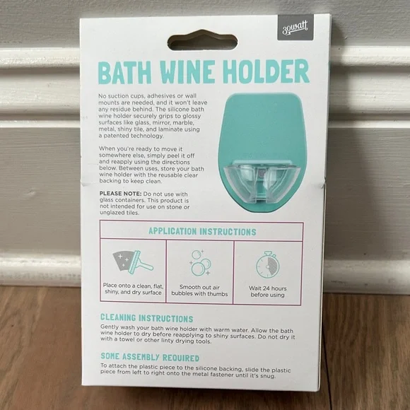 Seafoam Bath Wine Holder - Picture 2 of 2